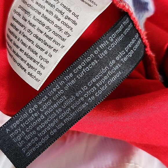 Tommy Hilfiger Red Cotton Shorts, Zip Clasp & Button, 5" Inseam, 14 - Picture 5 of 8